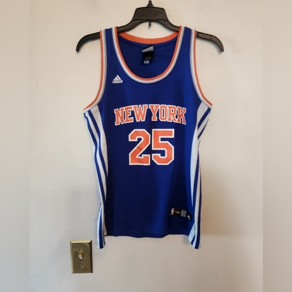 Adidas NBA Derrick Rose New York Knicks Swingman Jersey 4 her size womens med - Picture 1 of 4